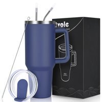 Livole Paslanmaz Çelik 650 ml Pipetli Outdoor Bardak Termos Lacivert