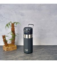 H2O Paslanmaz Çelik 500 ml Outdoor Matara Termos Siyah