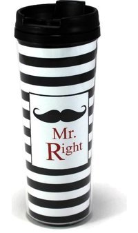 Modaroma Mr Right Plastik 380 ml Outdoor Bardak Termos Çok Renkli