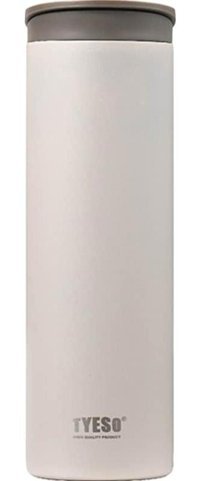 Tyeso Flat Paslanmaz Çelik 500 ml Outdoor Matara Termos Beyaz