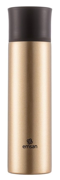 Emsan Bright Paslanmaz Çelik 750 ml Outdoor Matara Termos Gold