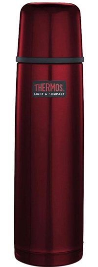 Thermos Staltermos Classic Paslanmaz Çelik 1 lt Outdoor Matara Termos Kırmızı