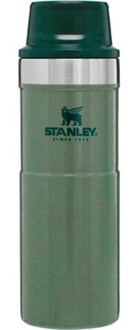 Stanley Classic Trigger-Action Paslanmaz Çelik 0.47 lt Outdoor Matara Termos Yeşil