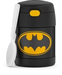 Thermos Funtainer Batman Paslanmaz Çelik 350 ml Yemek Termos Siyah