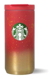 Starbucks 11137058 Paslanmaz Çelik 355 ml Outdoor Matara Termos Altın-Kırmızı