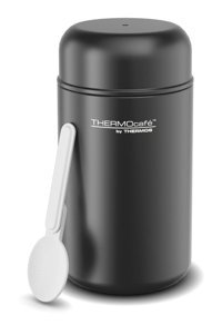Thermocafé By Thermos Paslanmaz Çelik - Plastik 400 ml Outdoor Yemek Termos Siyah