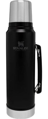 Stanley Classic Paslanmaz Çelik 1 lt Outdoor Matara Termos Siyah
