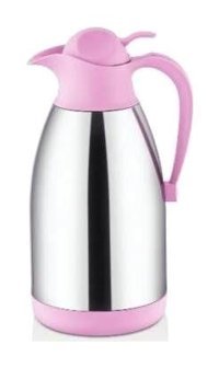 Cooker CKR 2011 Paslanmaz Çelik 2 lt Çaydanlık Termos Gümüş - Pembe