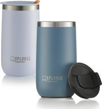 Tupperware 350 Xploris Paslanmaz Çelik 350 ml Outdoor Bardak Termos Açık Mavi