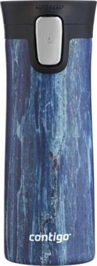 Contigo Pinnacle Paslanmaz Çelik 420 ml Outdoor Matara Termos Mavi - Siyah