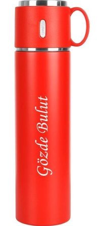 Nrd Life Kişiye Özel Paslanmaz Çelik 580 ml Outdoor Matara Termos Kırmızı