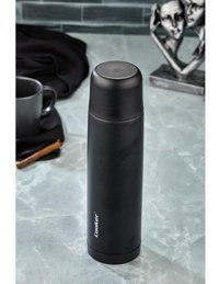 Cooker Paslanmaz Çelik 750 ml Outdoor Matara Termos Siyah