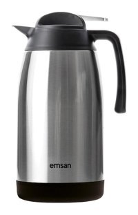 Emsan New Vega Paslanmaz Çelik 1.5 lt Çaydanlık Termos Gümüş