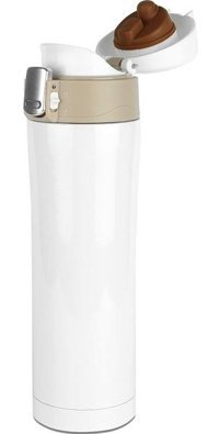 Aliyosso Paslanmaz Çelik 450 ml Outdoor Matara Termos Beyaz