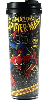 Modaroma Amazing Spidermen Plastik 380 ml Outdoor Bardak Termos Çok Renkli