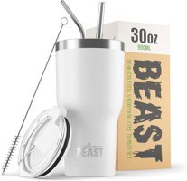 Greens Steel Beast Paslanmaz Çelik 900 ml Pipetli Outdoor Bardak Termos Beyaz