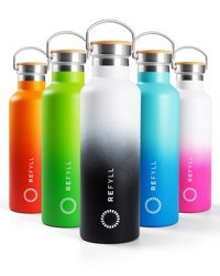 Refyll ColorFYLL Paslanmaz Çelik 750 ml Matara Termos Beyaz - Siyah