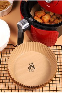 SoyAkca Philips-Xiaomi Uyumlu Yuvarlak Aifryer Pişirme Kağıdı 50 Adet