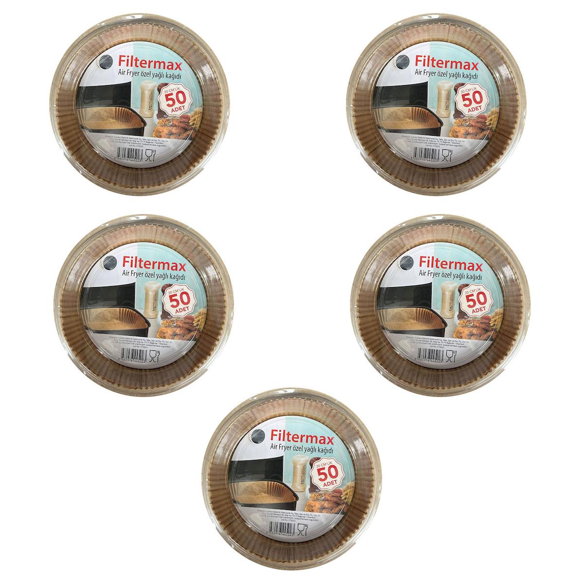 Filtermax Yuvarlak Aifryer Pişirme Kağıdı 5x50 Adet