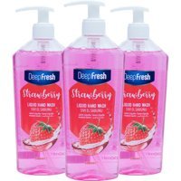 Deep Fresh Çilekli 3'lü Sıvı Sabun 500 ml