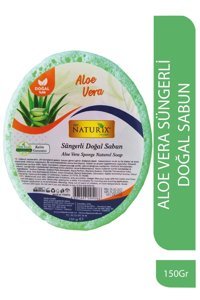 Naturix Süngerli Aloe Vera Katı Sabun 150 gr
