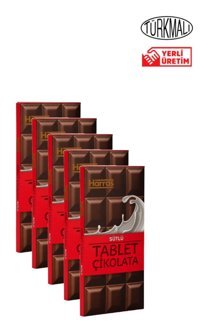 Harras Sütlü Tablet Çikolata 80 gr 5 Adet