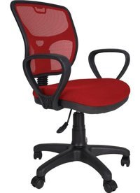 Gizmo FK1100 Kolçaklı Dönerli Bordo Çalışma Sandalyesi