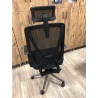 Ak Büro OTO12 Başlıklı Kolçaklı Dönerli Siyah Çalışma Sandalyesi