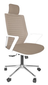 Gizmo FK1300 Başlıklı Kolçaklı Dönerli Kahverengi Çalışma Sandalyesi