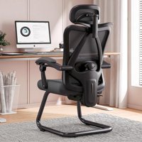 Fcvgybh Başlıklı Kolçaklı Dönerli Siyah Ergonomik Çalışma Sandalyesi
