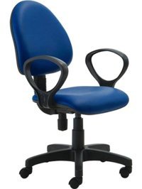 Ofisel MG980 Kolçaklı Dönerli Mavi Çalışma Sandalyesi