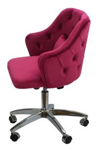 Svr 0001 Kolçaklı Dönerli Pembe Çalışma Sandalyesi