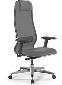 Ergolife 1048146 Başlıklı Kolçaklı Dönerli Gri Çalışma Sandalyesi
