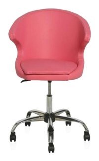 Kaya Ofis Dönerli Pembe Çalışma Sandalyesi