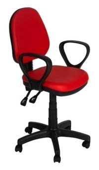 Büro Trend Trend Çizgi Kolçaklı Dönerli Kırmızı Çalışma Sandalyesi