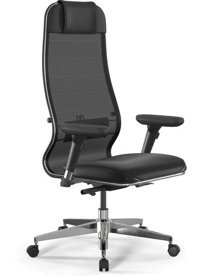 Ergolife 10460 Başlıklı Kolçaklı Dönerli Siyah Çalışma Sandalyesi