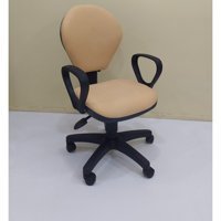 Bengi Ticaret Ortopedik Kolçaklı Dönerli Krem Çalışma Sandalyesi