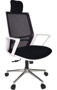 Gizmo FK1200 Başlıklı Kolçaklı Dönerli Lacivert Çalışma Sandalyesi