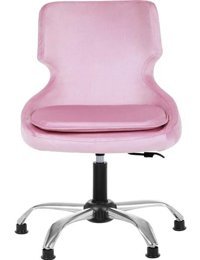 Markaelz Papuçlu Selekulak Dönerli Pembe Çalışma Sandalyesi