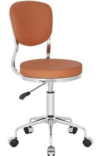 White Furniture Obje Dönerli Turuncu Çalışma Sandalyesi