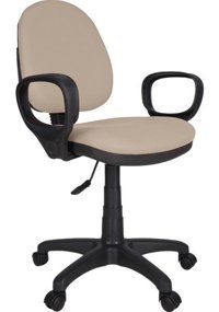 Gizmo FK1500 Kolçaklı Dönerli Krem Çalışma Sandalyesi