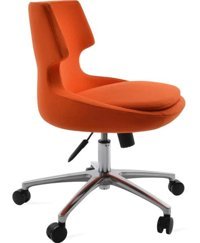 Desk Ofis Senza Dönerli Turuncu Çalışma Sandalyesi