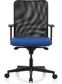 Bürosit Rima 7 Kolçaklı Dönerli Mavi Çalışma Sandalyesi