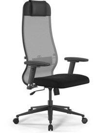 Ergolife 1213375 Başlıklı Kolçaklı Dönerli Gri-Siyah Çalışma Sandalyesi