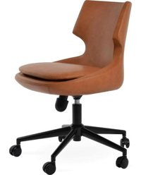 Desk Ofis Senza Dönerli Kahverengi Çalışma Sandalyesi