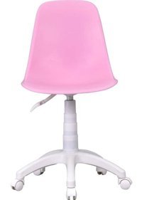 Vilinze Eames Dönerli Beyaz-Pembe Çalışma Sandalyesi