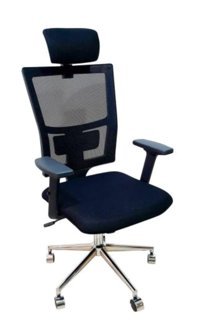 Hamle Ofis 567846188 Başlıklı Kolçaklı Dönerli Siyah Çalışma Sandalyesi