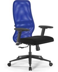 Ergolife 1225841 Kolçaklı Dönerli Gri-Mavi-Siyah Çalışma Sandalyesi