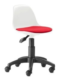 Obc Ofis Büro Concept Kolçaklı Dönerli Beyaz-Kırmızı Çalışma Sandalyesi