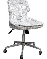 Eddie F-601 Dönerli Beyaz Çalışma Sandalyesi